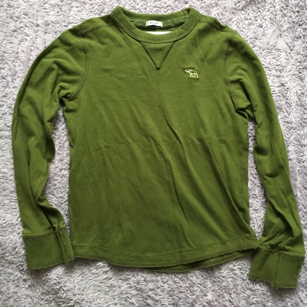 EUC Abercrombie Kids Green Muscle Shirt